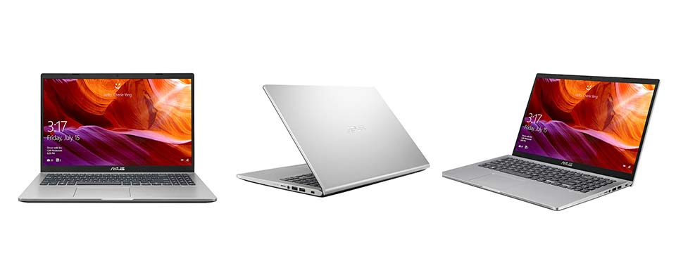 De Asus D509BA-Ej168T vanuit verschillende perspectieven
