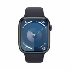 Apple Watch Series 9 / GPS / 45mm / Zwart / Sportband S-M