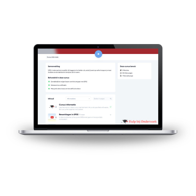 Online Cursus SPSS - Compleet pakket