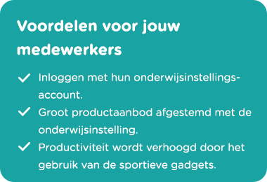 Voordelen medewerkers - offerte